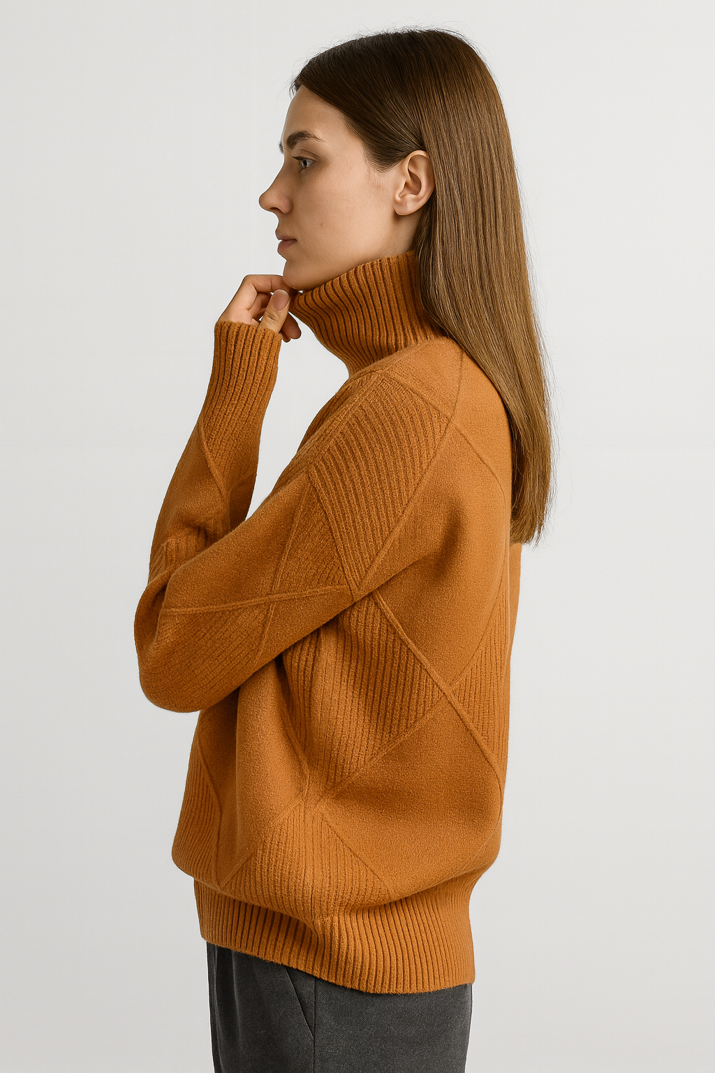 Dames coltrui van gebreid materiaal