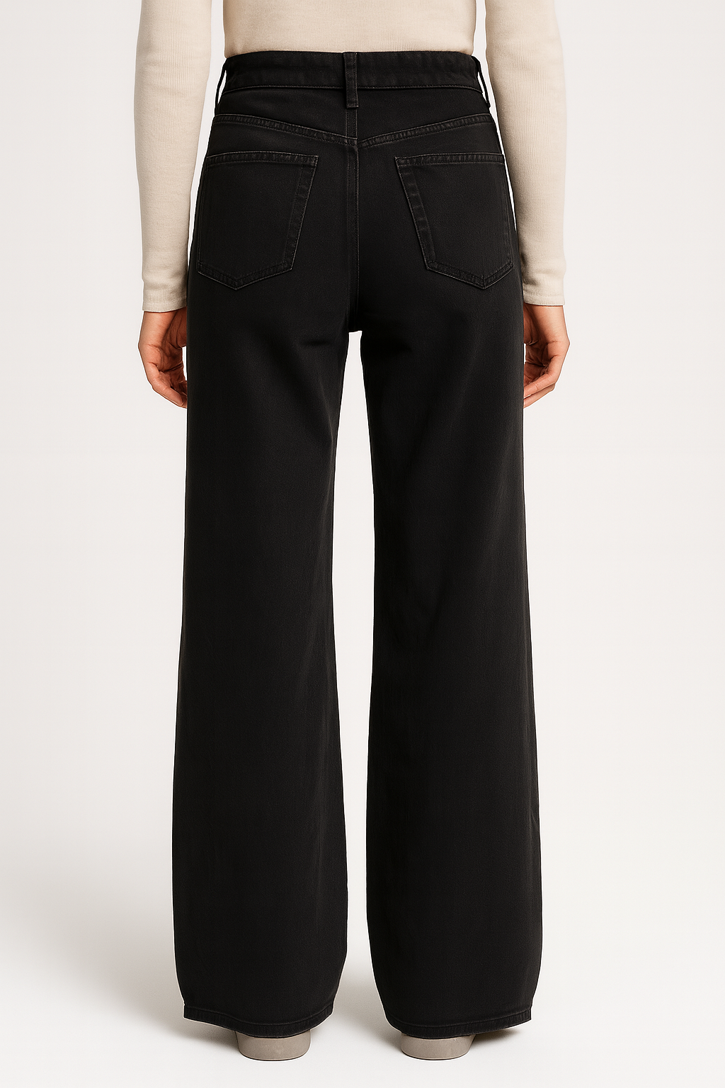 Damesjeans met wijde pijpen