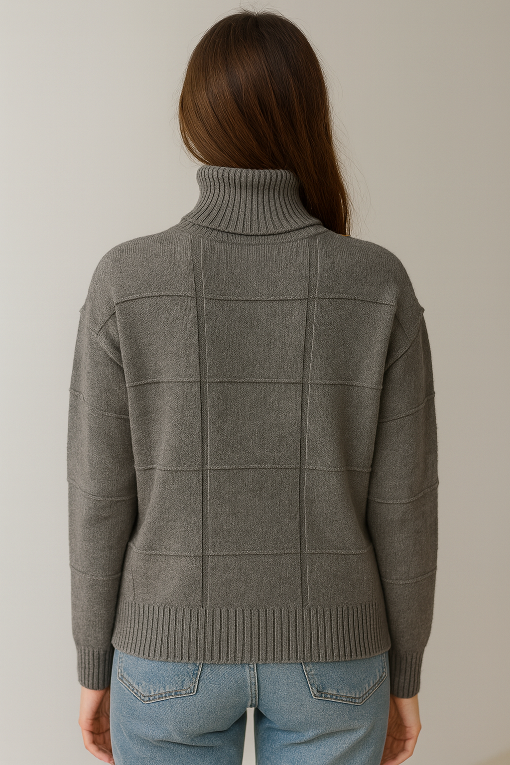 Damestrui van gebreid materiaal