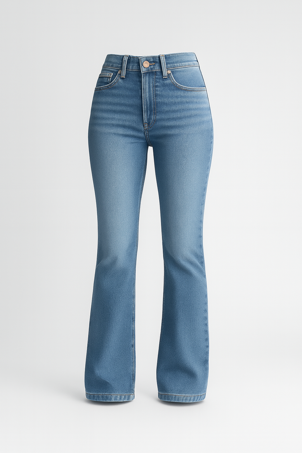 Damesjeans met licht uitlopende pijpen