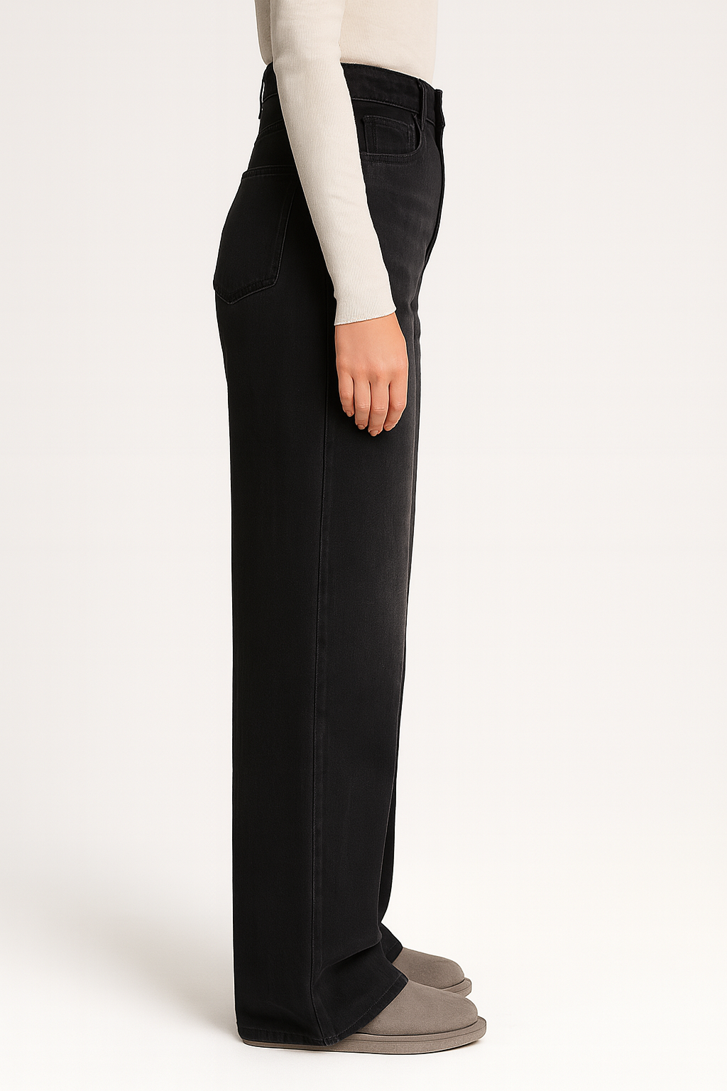 Damesjeans met wijde pijpen