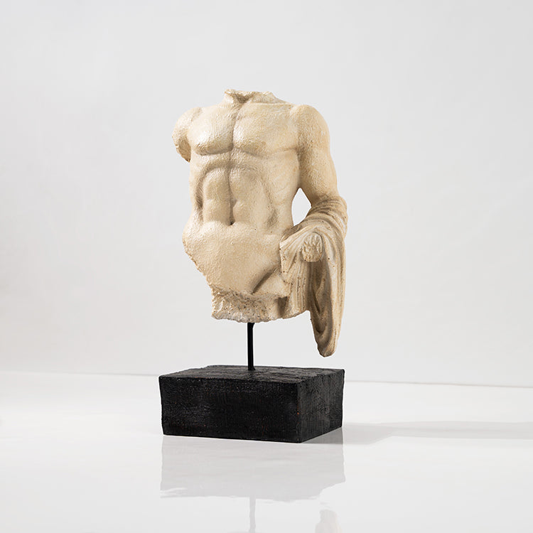 Dekoracyjna rzeźba z żywicy – klasyczne popiersie torsu, 32 cm
