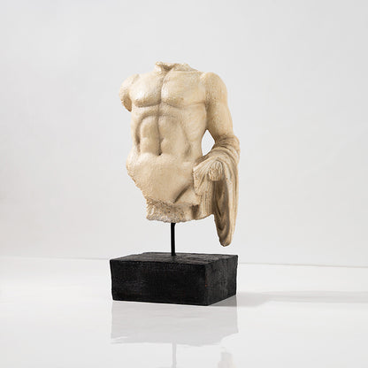 Dekoracyjna rzeźba z żywicy – klasyczne popiersie torsu, 32 cm