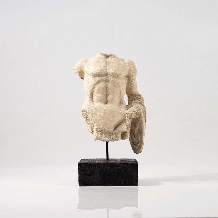 Dekoracyjna rzeźba z żywicy – klasyczne popiersie torsu, 32 cm