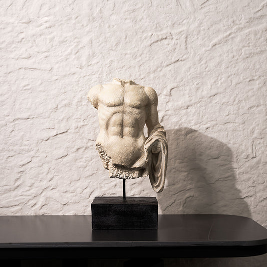 Dekoracyjna rzeźba z żywicy – klasyczne popiersie torsu, 32 cm